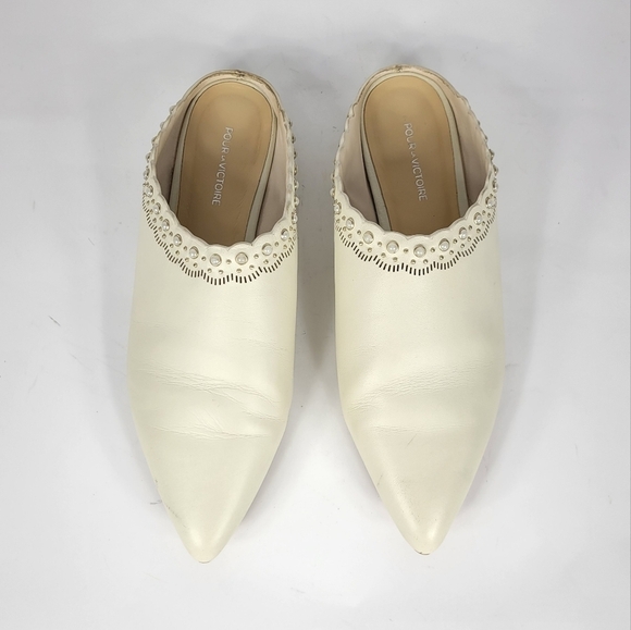 Pour La Victoire Leather Mules #674 Size 8.5 - Picture 5 of 11